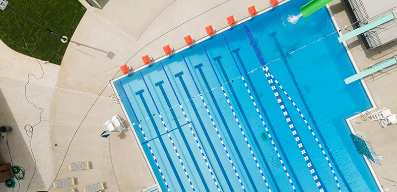 Overview photo of Sunburst Bay Cove lap pool.